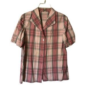 Women's Handmade Blouse short sleeve 40" XL